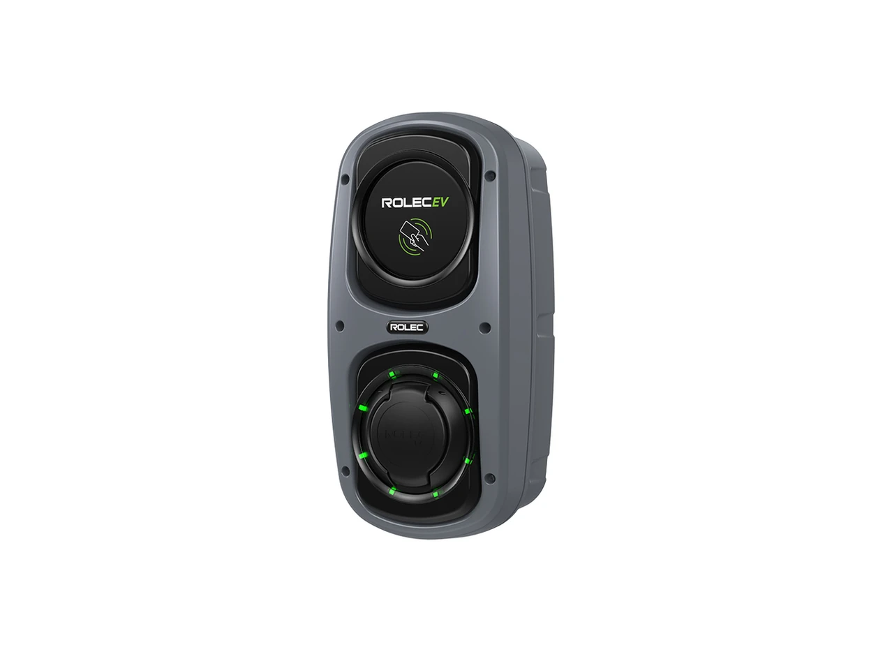 Rolec WallPod Smart EV Charger - up to 7.4kw Type 2 Socket - Grey