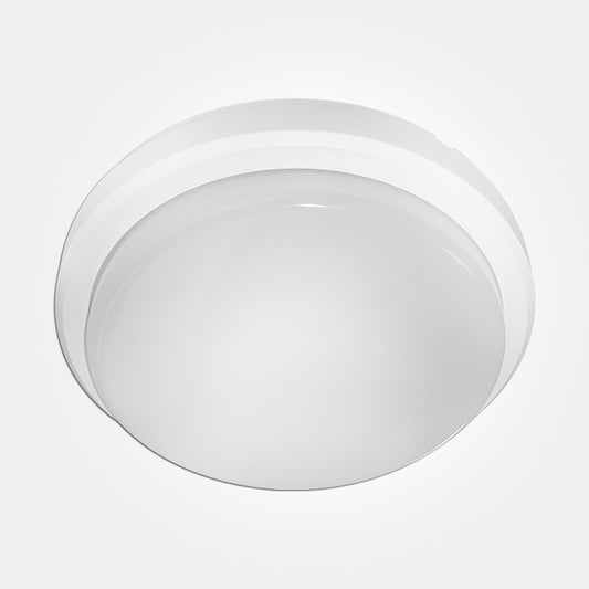 White/Full Diffuser LED Ceiling/Wall Fitting - IP54/IK08