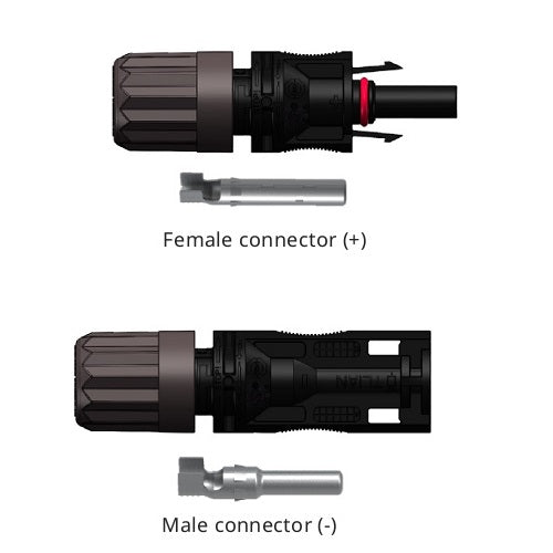 TLIAN T4 Cable Couplers (Pair - 1 Male - 1 Female)