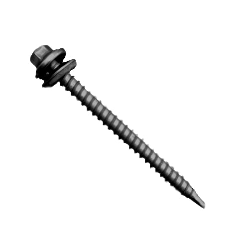 GSE - Self Tapping Screw 6.3x60mm + Washer - Black