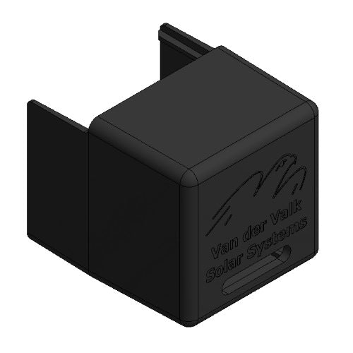 Valk Black Plastic End Cap for Side+ and Trapezoidal Profile