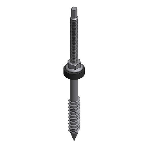 ValkClamp Ss Hanger Bolt - M10x200mm - Wooden Purlin