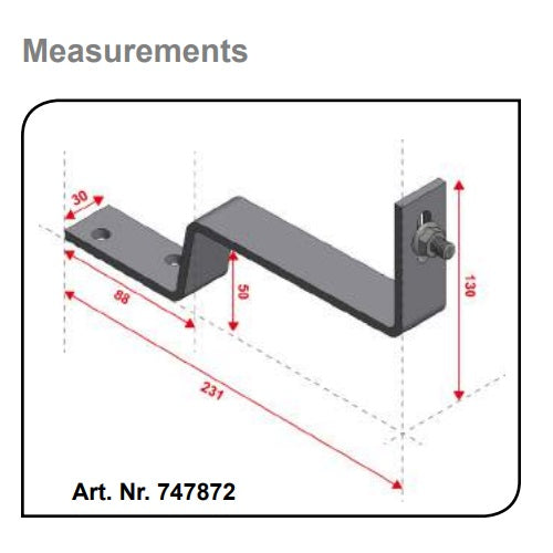 ValkClamp Ss Slate Roof Hook + Hammerhead Bolt + Flange Nut