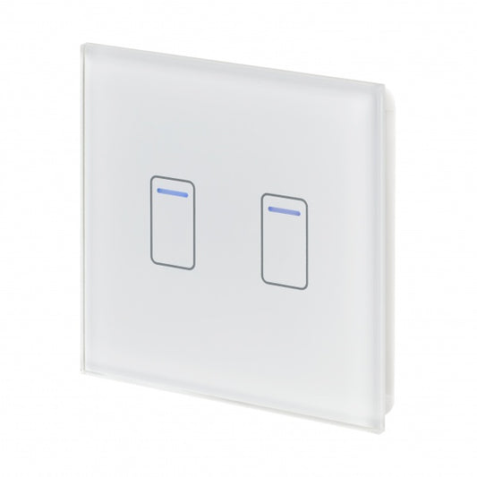 CRYSTAL TOUCH DIMMER SWITCH 2G 1W - WHITE