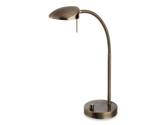 Milan LED Table LampAntique Brass