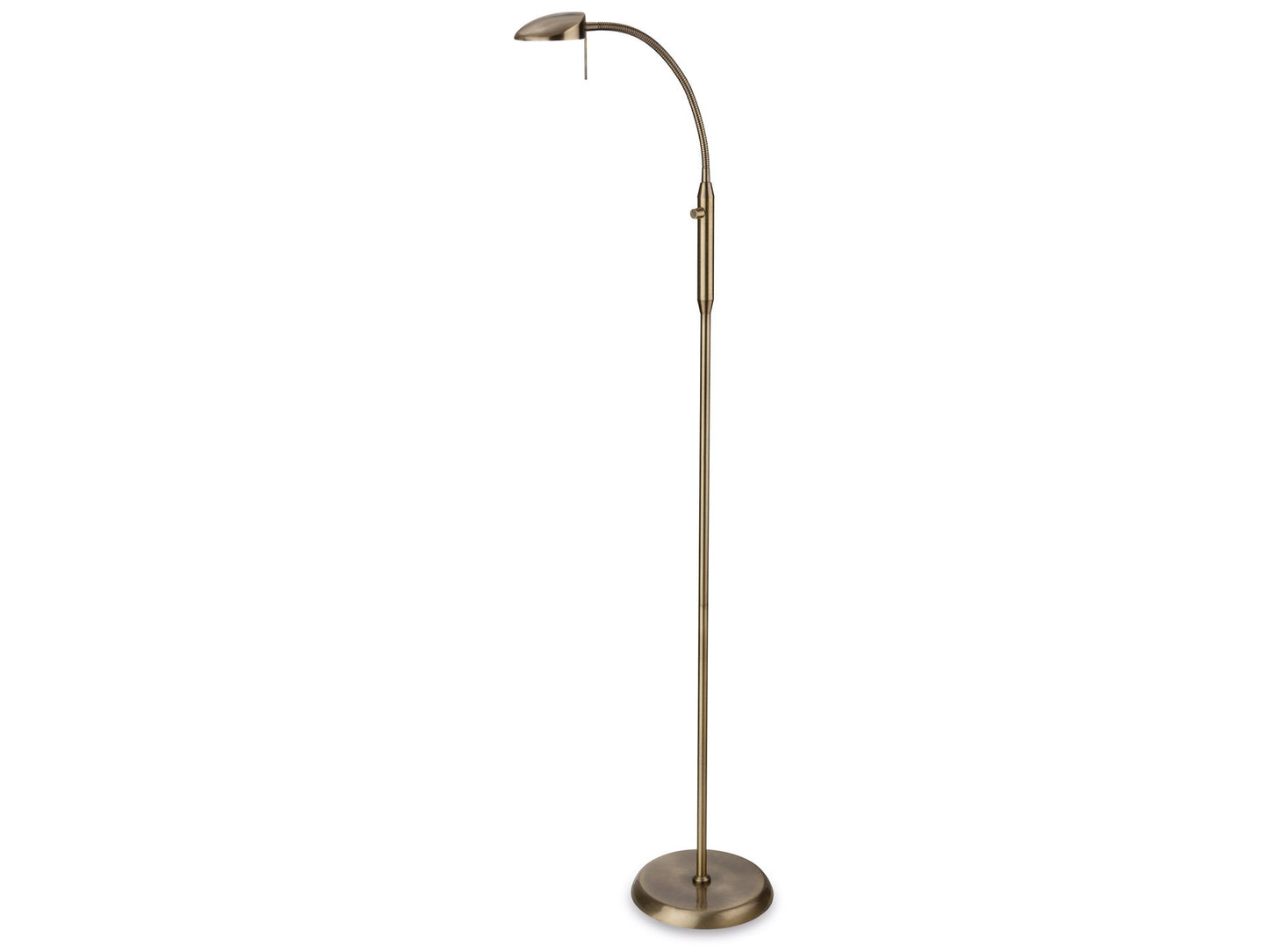 Milan LED Floor Lamp Antique Brass