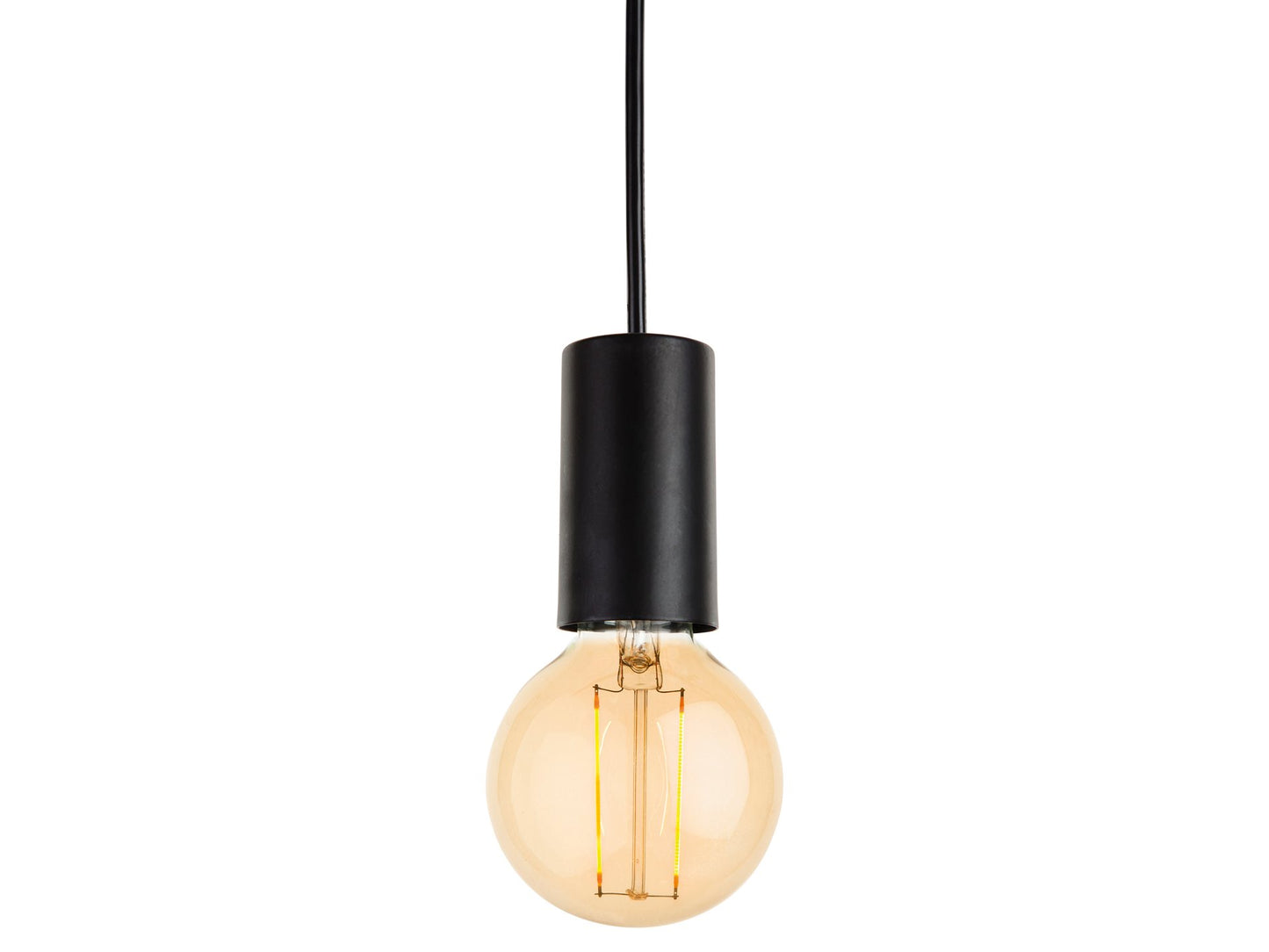 Berkeley Pendant Black with Decorative LED Lamp