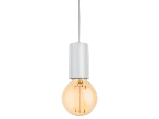 Berkeley Pendant White with Decorative LED Lamp