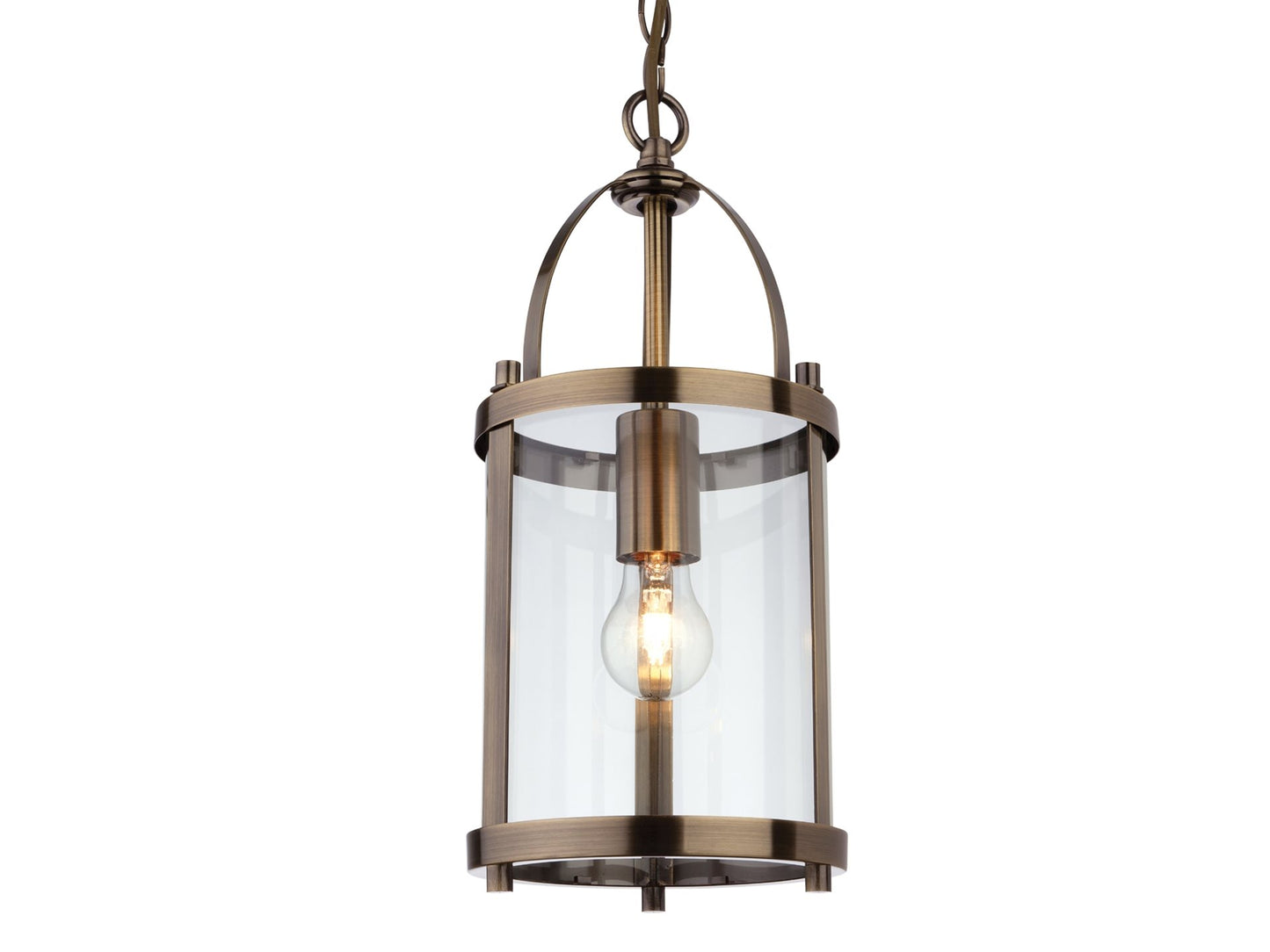 Imperial Round Lantern - 1 Light Antique Brass