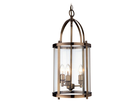 Imperial Round Lantern - 3 Light Antique Brass