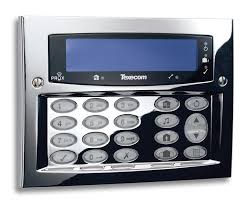 Texecom: DBD-0127 Premier Polished Chrome Keypad LCDLP Surface