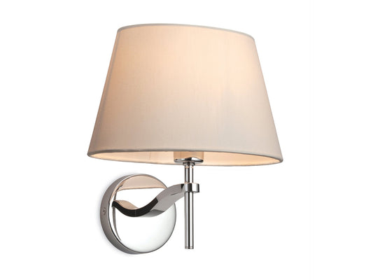 Princess Wall LightPolished Stainless Steel with Cream Shade