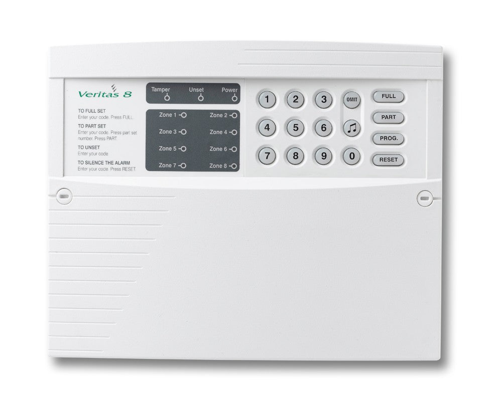 Texecom CFA-0001 Veritas 8 Control Panel. 8 Fully Programmable Zones