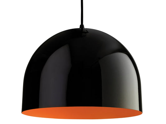 House PendantBlack with Orange Inside