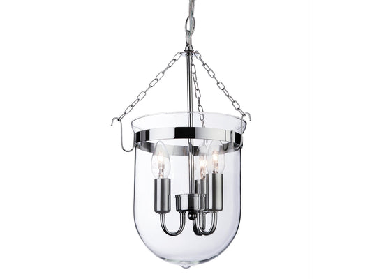 Regal Lantern Chrome with Clear Glass