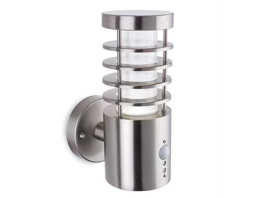 Tamar LED Wall Light with PIR Stainless Steel