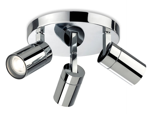 Pinnacle 3 Light Flush Ceiling FittingChrome