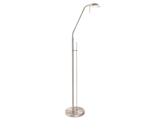 Madrid LED Floor Lamp Brushed Steel