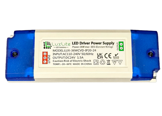 Luxlite 36W IP20 CONSTANT VOLTAGE IP20 24V LED DRIVER