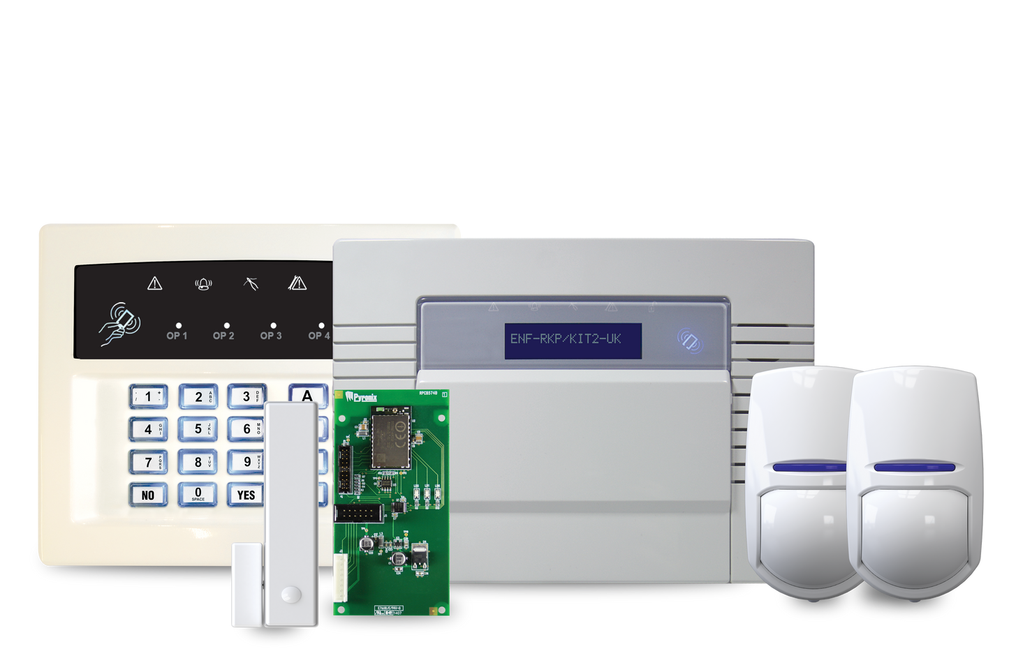 Pyronix ENF-RKP/KIT2-UK Enforcer Kit: 1xENF32UK-WE, 1xLEDRKP-WE , 1x 2xKX10DP-WE, 1xMC1MINI-WE & 1 x DIGI-WIFI