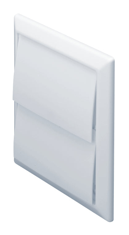 100mm Gravity Flaps Rect White - 4900W