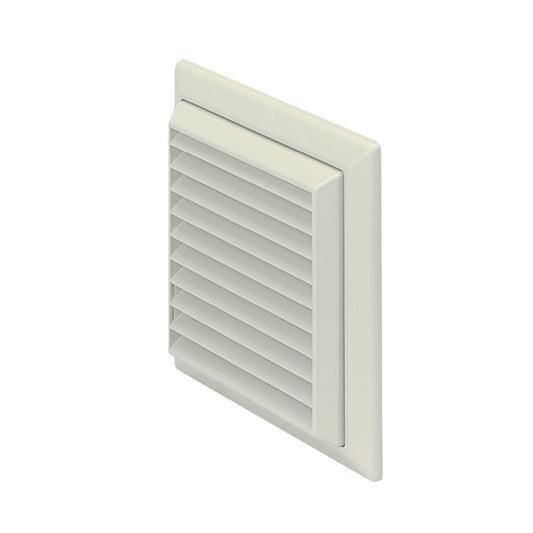 100mm Louvered Grille Rect White - 4904W