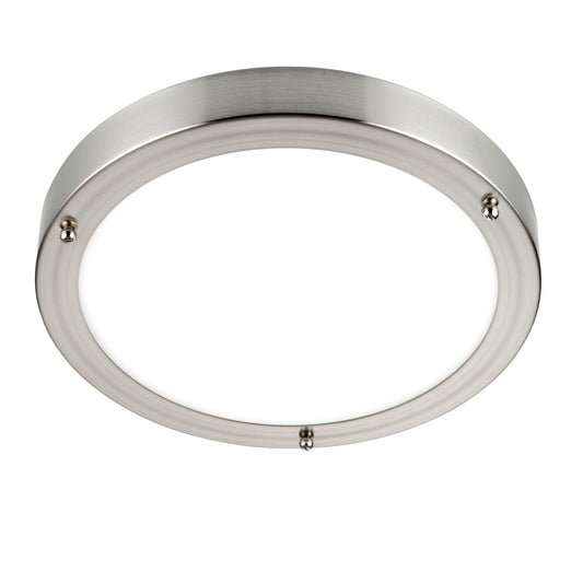 Saxby Portico LED satin Nickel IP44 9W