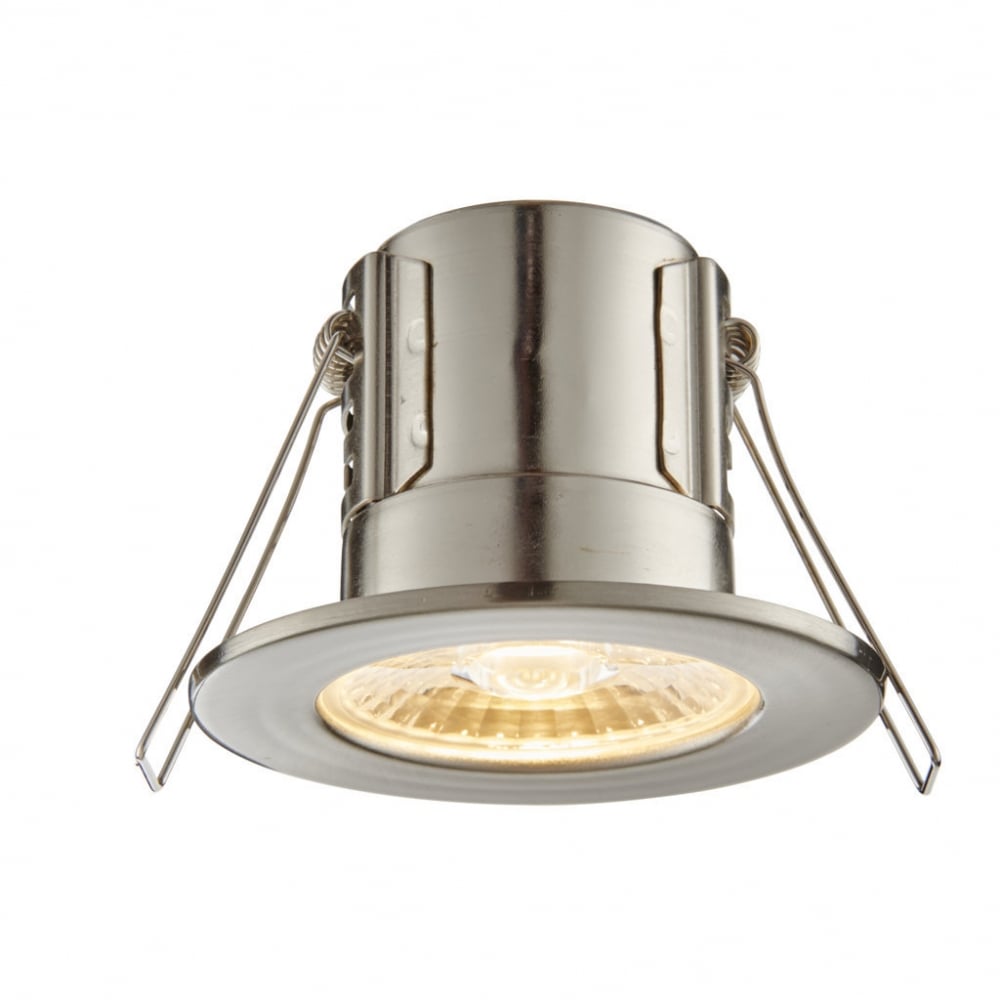 Saxby ShieldECO 500 IP65 4W Warm White - Satin Nickel - 73787