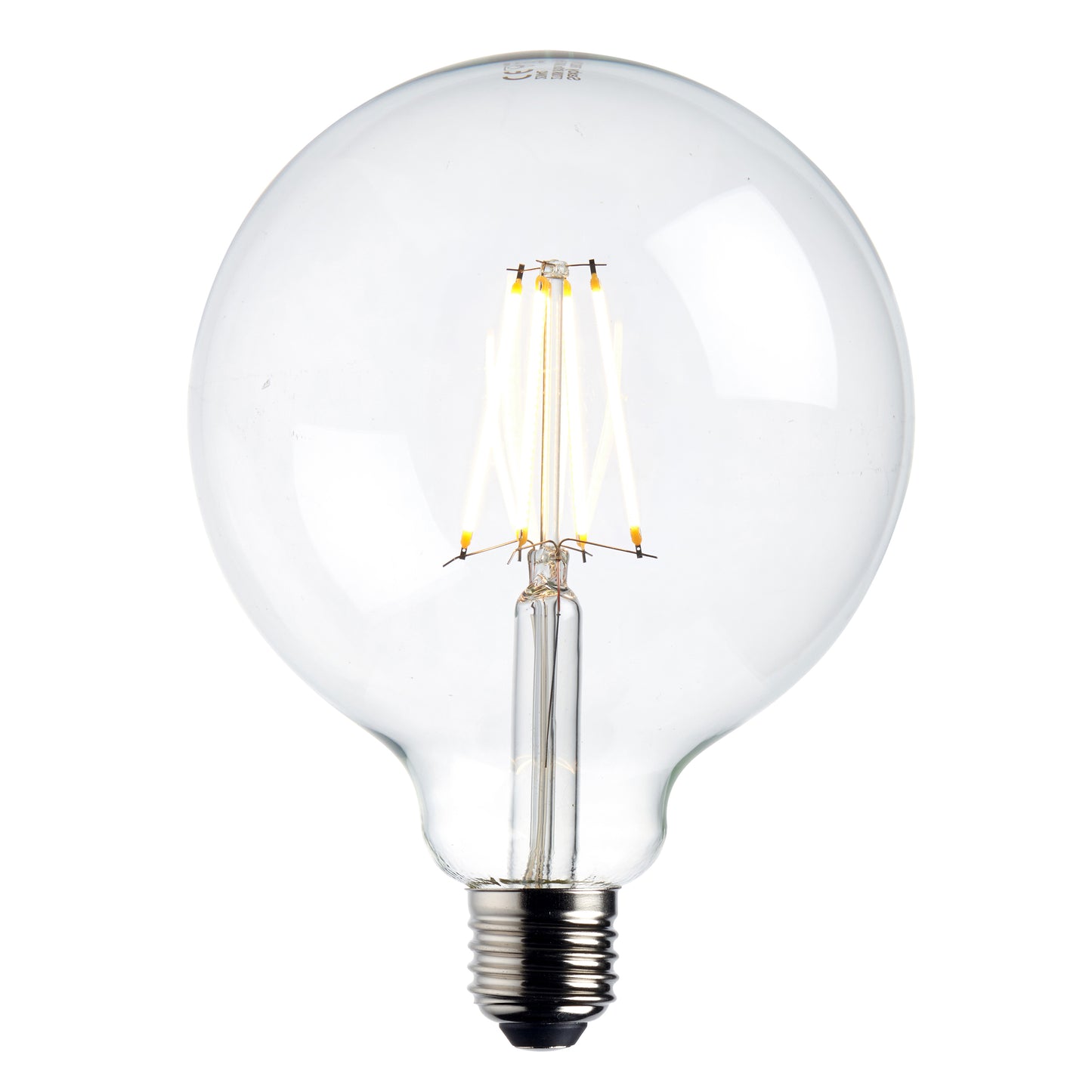 Saxby E27 LED filament globe dimmable 125mm 7W