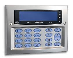 Texecom: DBD-0123 Premier Satin Chrome FMK Keypad LCDLP Flush