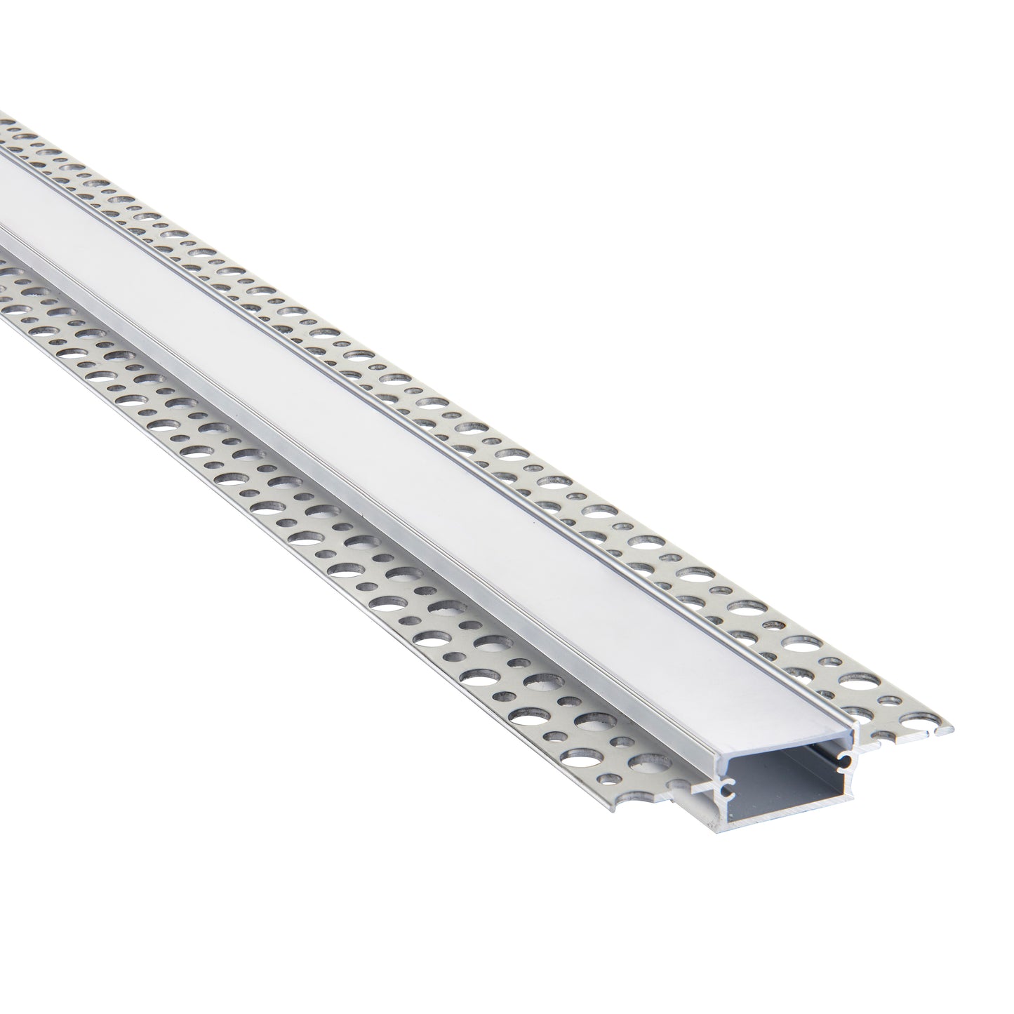 Saxby Rigel Plaster-in Wide 2m Aluminium Profile/Extrusion Silver