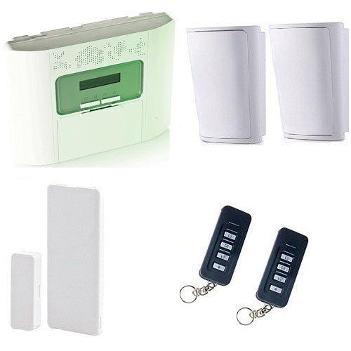 Visonic 0-103680 Power-Master 30 - 64 Wireless Zone Control Panel + 2 x Pir's MP 802 UK + 2 x Key-Fobs (KF-235 PG2) + 1 x MC-303V PG2 No Bell