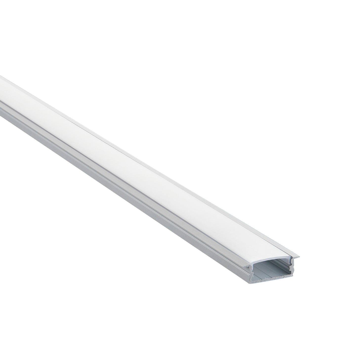 Saxby RigelSLIM Recessed Wide 2m Aluminium Profile/Extrusion Silver