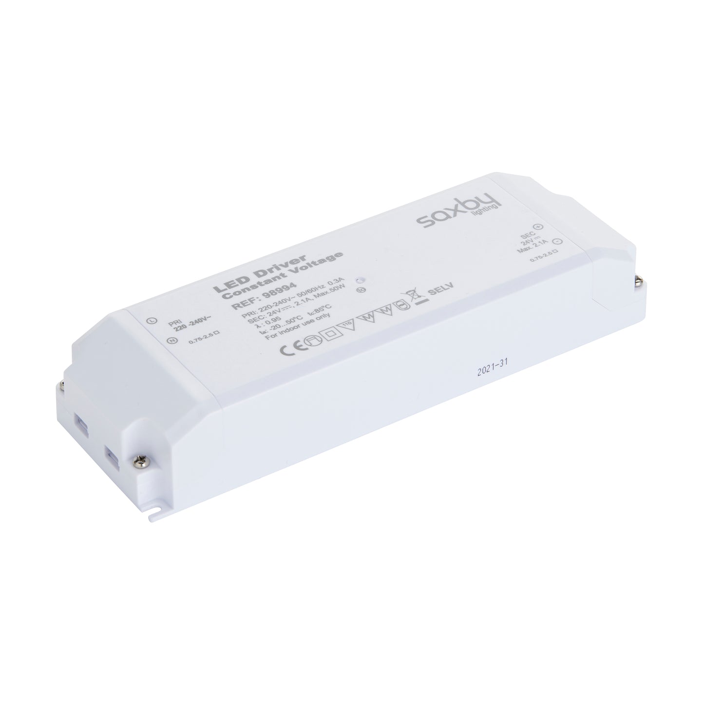 Saxby LED driver Constant Voltage 24V 50W