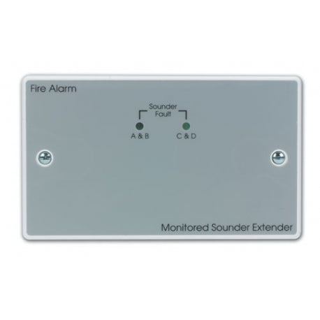 C-TEC FF502P Four zone monitored sounder circuit extender, double gang