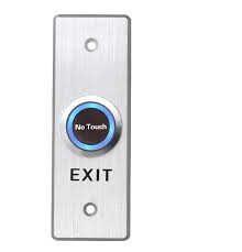 CQR XB/NT40/ALI Architrave Aluminium Touchless Sensor Exit Button