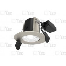 5W AC DOWNLIGHT, IP65, FIXED, CCT, SATIN NICKEL