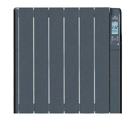 Ascot G-Series Thermo-Fluid 1000W 6 Element Electric Heater Graphite - ASCOTG1000WF