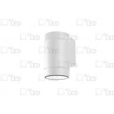 Tubular UP OR DOWN GU10 POLAR WHITE WALL LIGHT