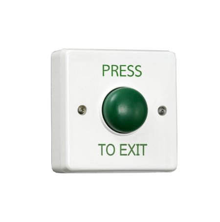 Press To Exit Standard Green Dome Button - EBGB01P/PTE/W