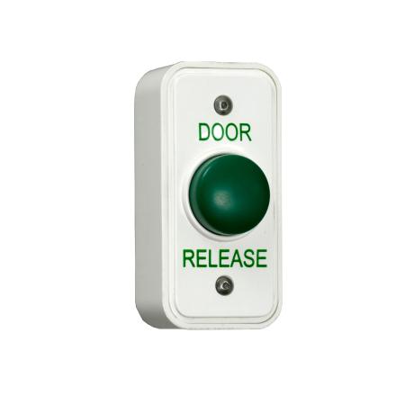 Door Release Architrave Green Dome Button - EBGB05P/DR/W
