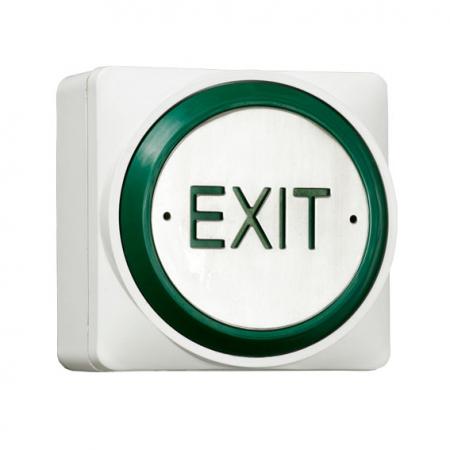Exit Standard Push Plate Button White - EBPP02P/W