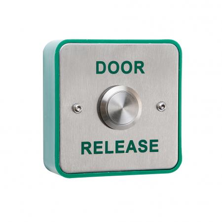 Door Release 22mm Standard Stainless Steel Button - EBSS02/DR