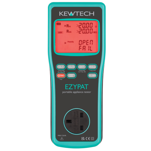 Manual PAT tester, auto test sequence, battery powered