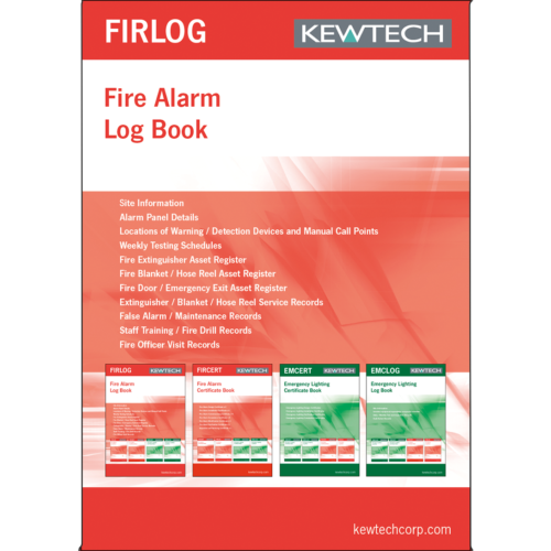 Fire Alarm Maintenance Log Book 20 pages