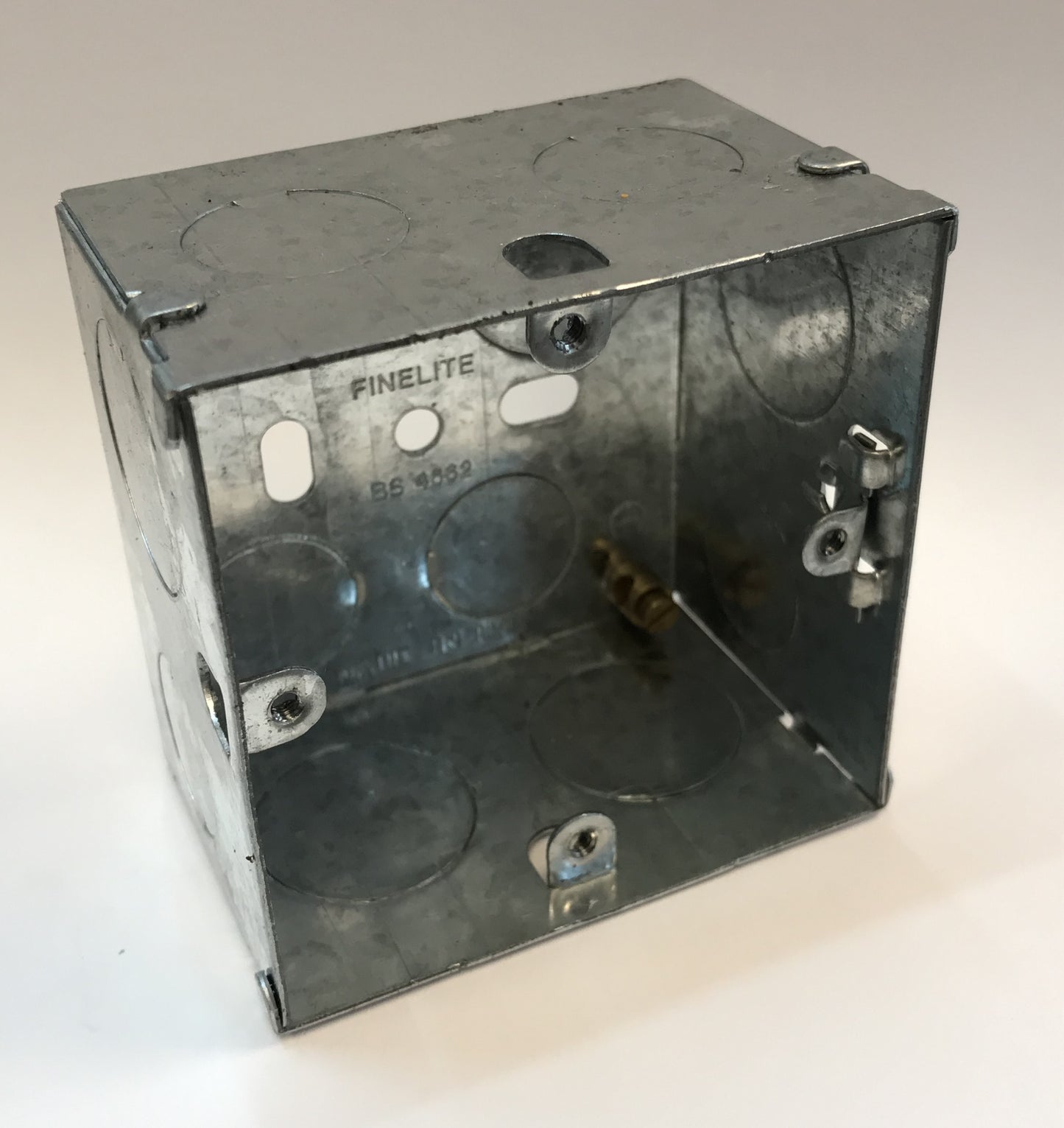 1 Gang x 47mm Deep Galvanised Metal Back Box - FL-SB147