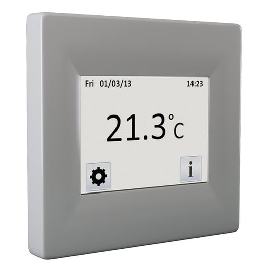 Silver Touchscreen Thermostat (16A)