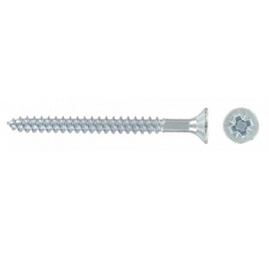 6 X 3/4'' Pozi Countersunk Woodscrew BZP (PK200) - HE06075