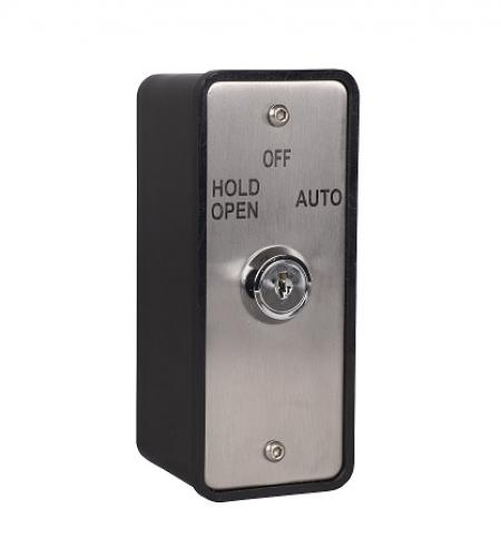 Black HOLD OPEN - OFF - AUTO Latching Key Switch - JMB/KS-3