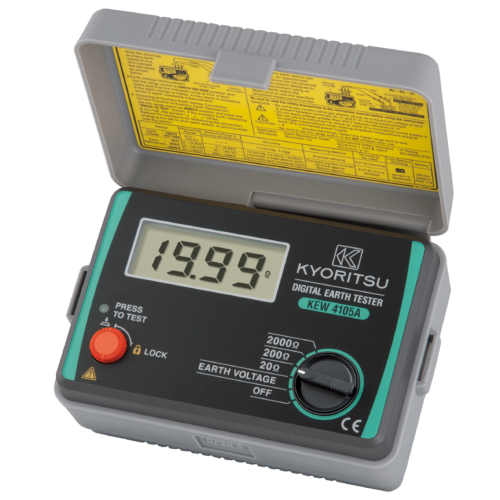 Digital earth resistance tester, 0-2000º, 0-200V AC inc soft case